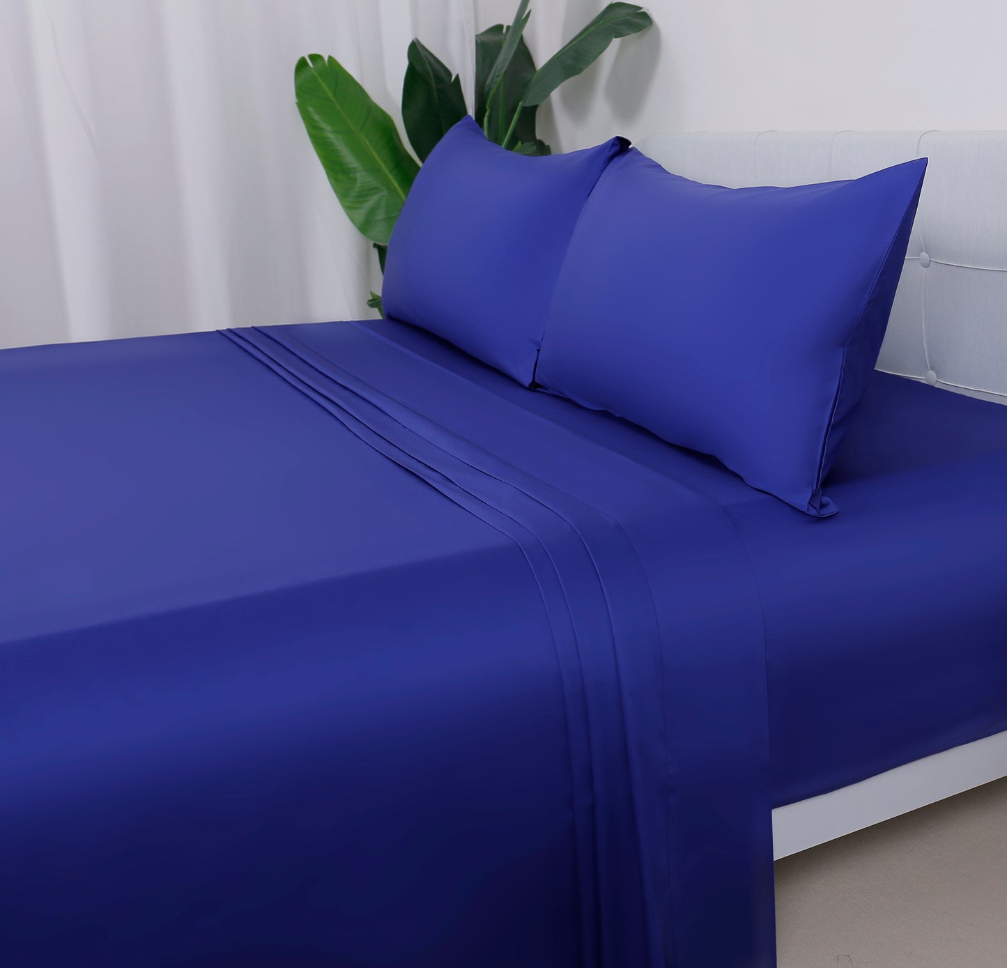 Plain Royal Blue Complete Sheet Set